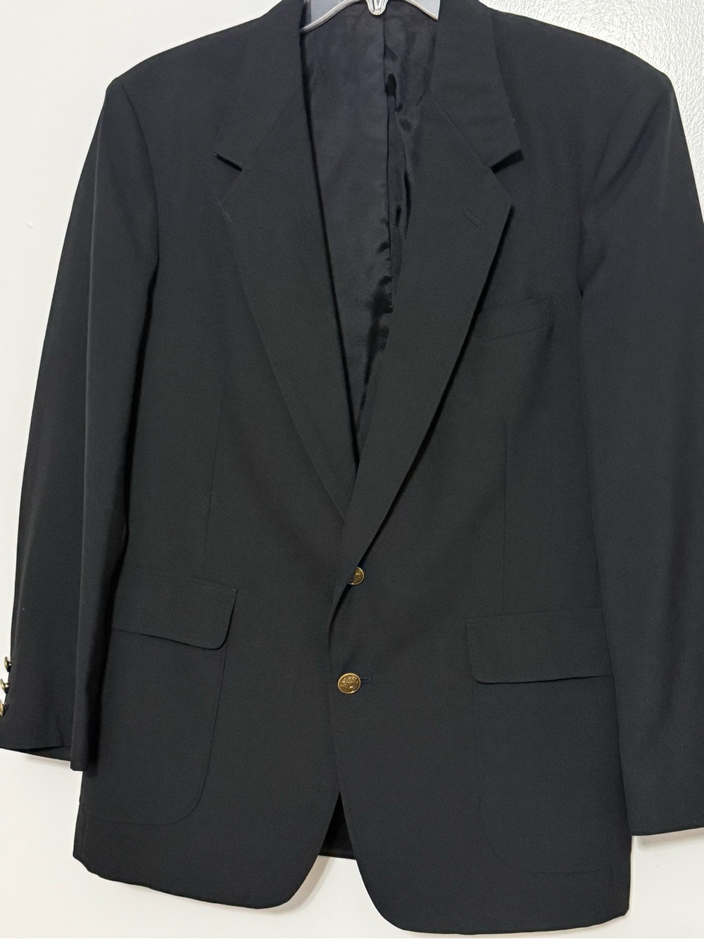 Towncraft Black Sport Coat with Gold Buttons